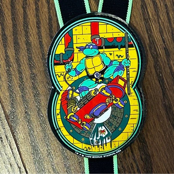 Vintage 1989 Teenage Mutant Ninja Turtles Donatello Child Sized Suspenders - Picture 1 of 8